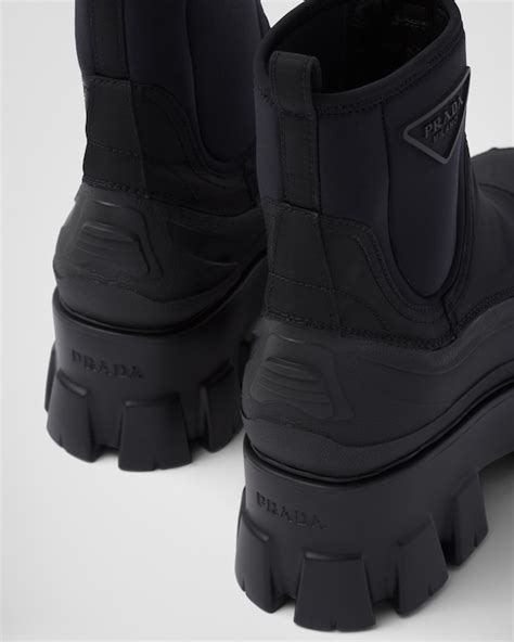 prada monolith re nylon boots.